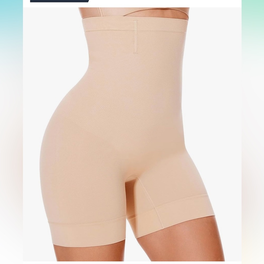 NEW Shapewear Tummy‎ Control High-Waisted Shaper Shorts Size XL/XXL Nude